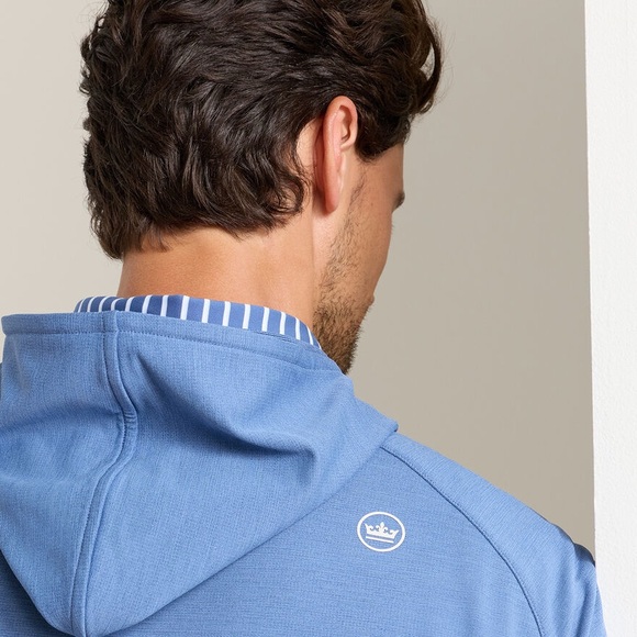Peter Millar Men's Pine Performance Hoodie - Picture 4 of 10